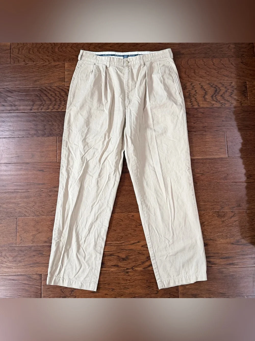 Vintage 90s Polo Ralph Lauren Andrew Pant Mens 36/31 Pleated Front Chino Tan
